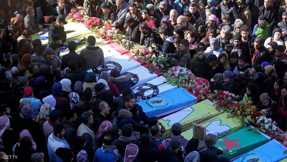 به‌ ڤيديۆ.. مه‌راسيمى به‌خاكسپاردنى ته‌رمى 24 شه‌هيدى عه‌فرين ببينه‌